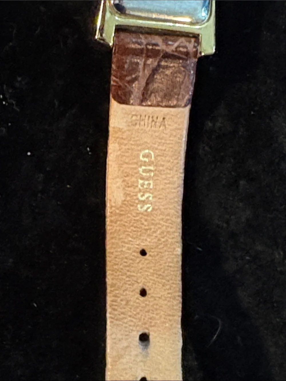 Guess leather croc working